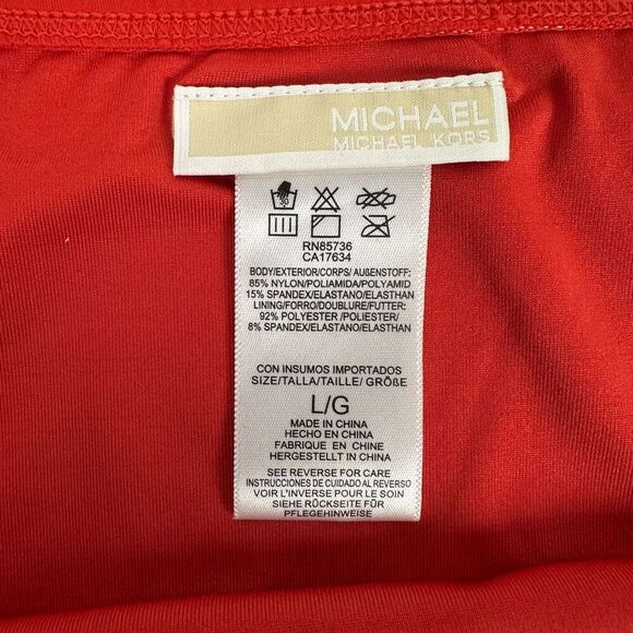 Michael Kors Small Layered Underwire Tankini Shirred Bottoms size Large - Picture 15 of 16